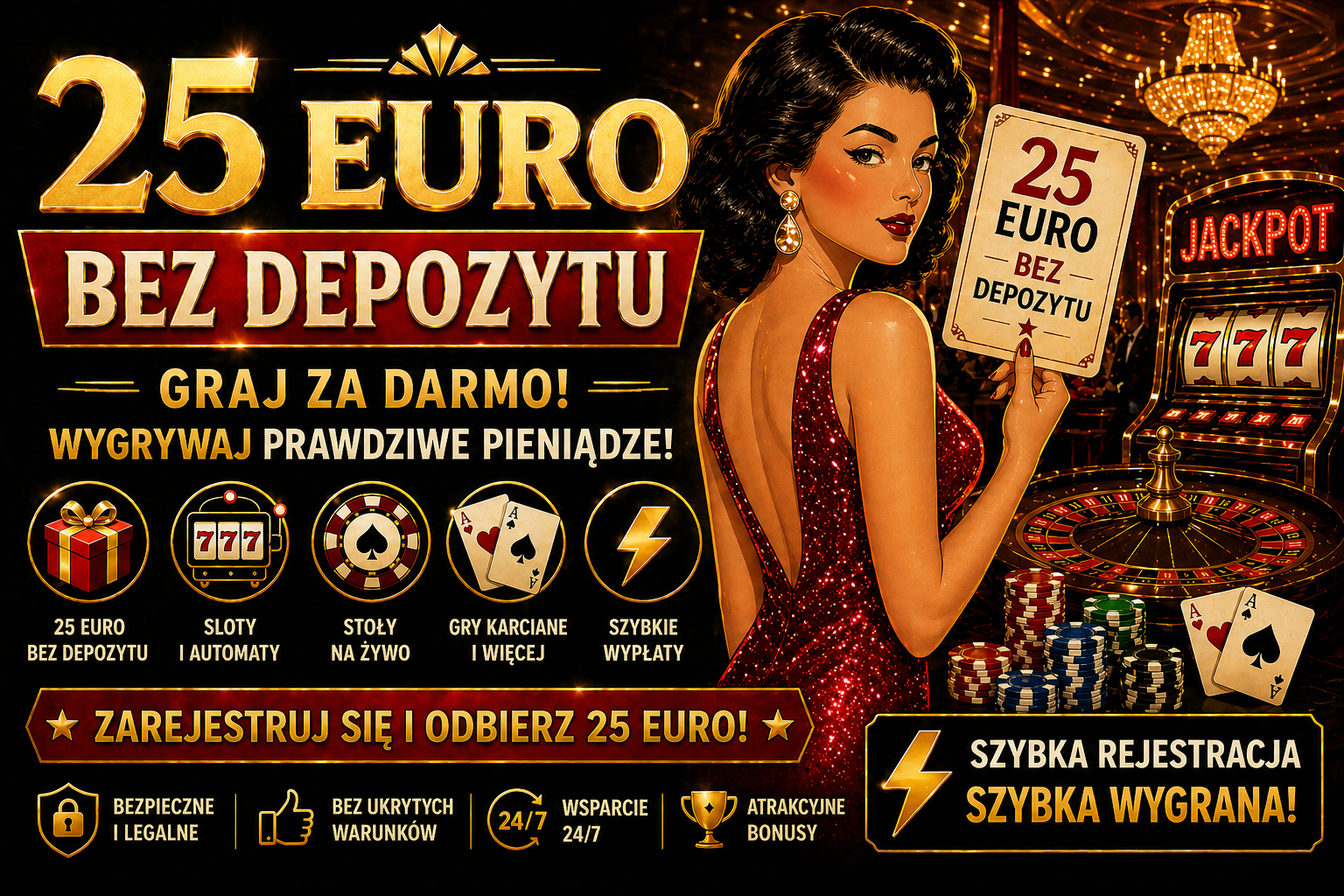25 euro bez depozytu